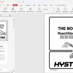 Hyster A222 R45 27ih Rs45 30ch Rs46 30ih Rs46 33ch Rs46 33ih Rs46 36ch Forklift Service  Manual - PDF DOWNLOAD