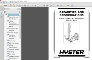 Hyster B214 Europe Forklift FULL SERVICE REPAIR MANUAL - PDF Download