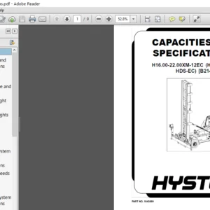 Hyster B214 Europe Forklift FULL SERVICE REPAIR MANUAL - PDF Download