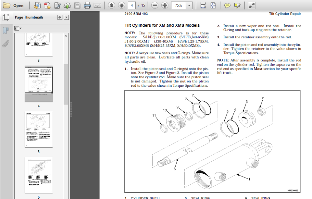 Hyster D007 H165xl Forklift Service Manual  PDF Download ~ HeyDownloads  Manual Downloads