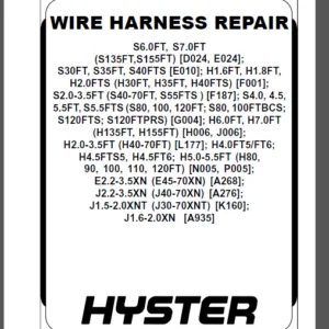 Hyster E010 S30ft S35ft S40fts Forklift Service Manual - PDF Download