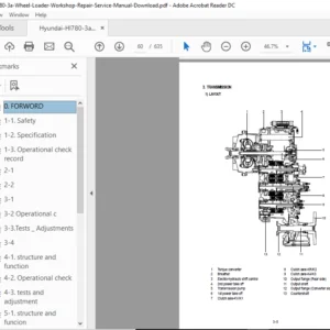 Hyundai Hl780 3a Wheel Loader Workshop Repair Service Manual - PDF Download