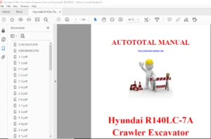 Hyundai R140lc 7a Crawler Excavator Service Manual - PDF Download