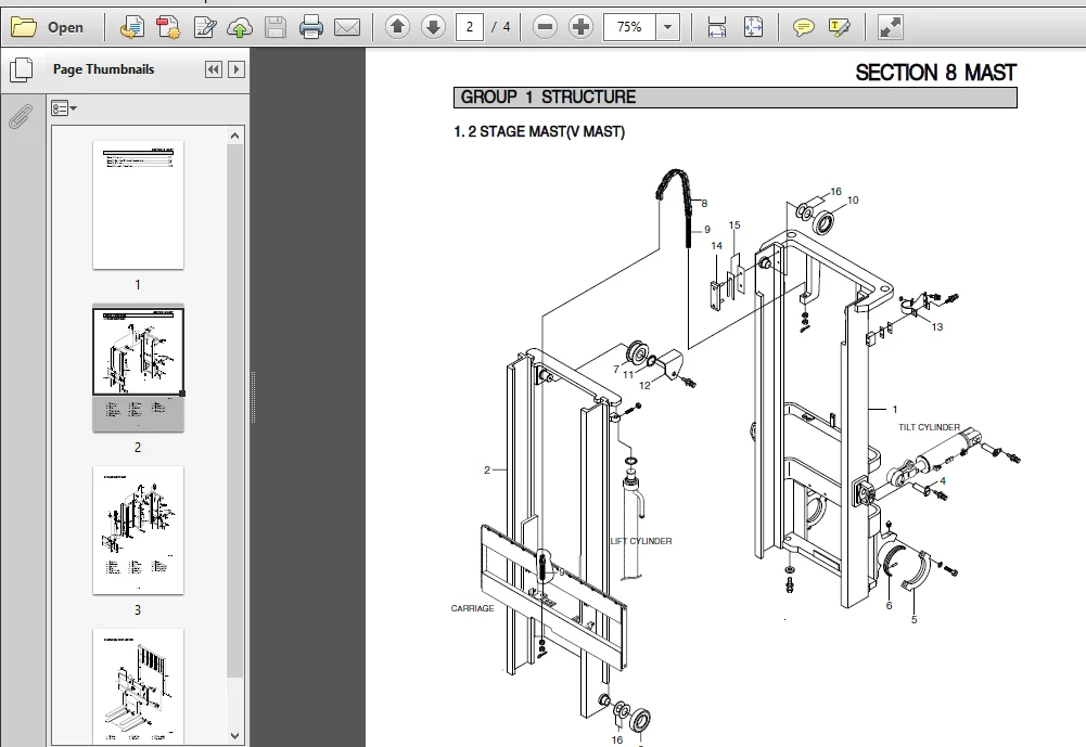 Hyundai 15LC-7, 18LC-7, 20LCA-7 Forklift Truck Factory Service Repair Manual - PDF Download - Image 3
