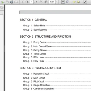 Hyundai Crawler Excavator Robex 140lc-9 Service Repair Manual - PDF Download