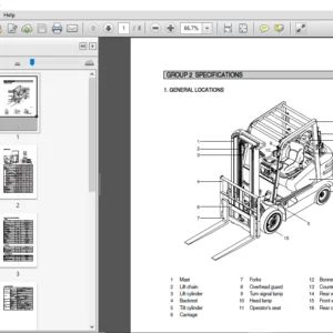 Hyundai Hlf15c-5 Hlf18c-5 Forklift Truck Factory Service Repair Manual Instant Download