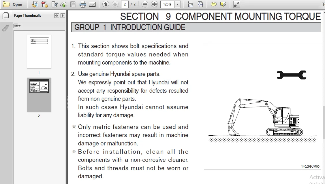 Hyundai R145cr-9 Crawler Excavator Service Repair Workshop Manual - PDF Download - Image 3