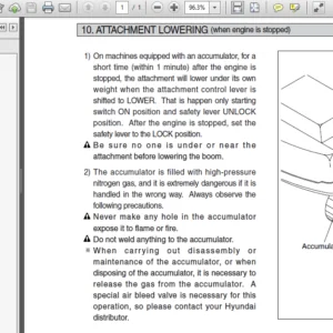 Hyundai R290lc-9 Crawler Excavator Operating Manual - PDF Download