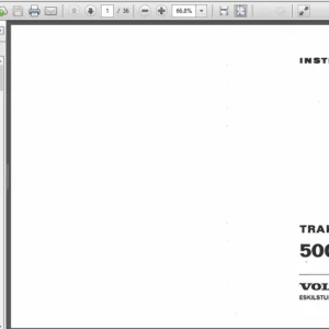Instruktionsbok Volvo Bm 500 - PDF DOWNLOAD