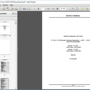 International Truck CF500 CF600 Shop Manual - PDF DOWNLOAD