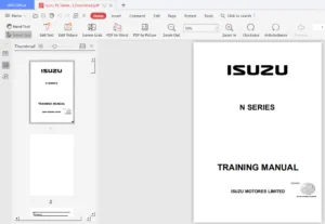 Isuzu N Series Engine Training Manual - PDF Download