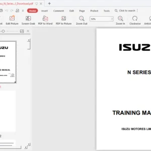 Isuzu N Series Engine Training Manual - PDF Download