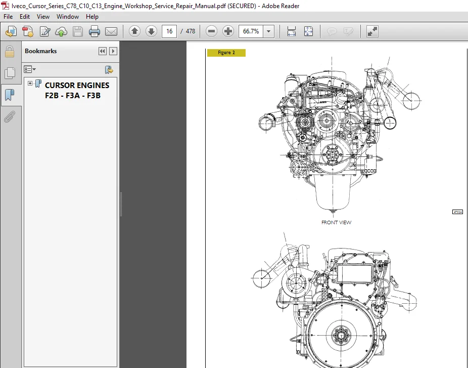 Iveco Cursor Series C78 C10 C13 Engine Workshop Service Repair Manual - PDF DOWNLOAD - Image 2