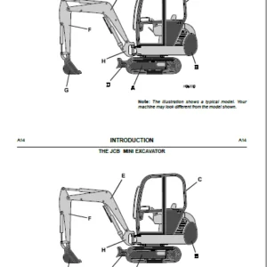 JCB 8013 8015 8017  8018 Operator's HandBook - PDF Download