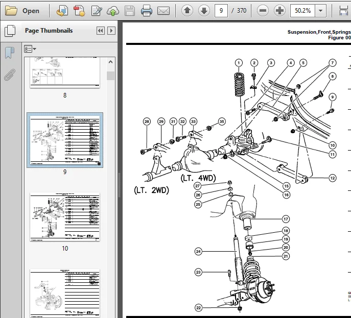 Jeep Grand Cherokee Zj Parts Manual Catalog Download 1998 - Image 3