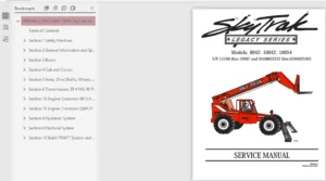 Jlg Skytrak Telehandlers 8042 10042 10054 Ansi Service Repair Manual - PDF Download