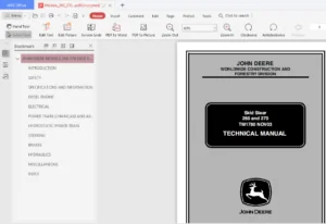 John Deere Models 260 270 Skid Steer TM 1780 NOV O3 Techical Manual - PDF DOWNLOAD