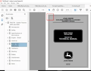 John Deere Service Repair Technical Manual - PDF Download