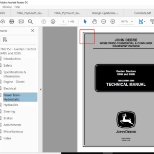 John Deere Service Repair Technical Manual - PDF Download
