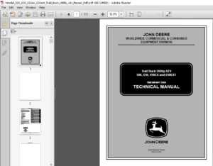 John Deere 500 650 650ex 650ext Trail Buck Utility Atv Repair Manual - PDF DOWNLOAD