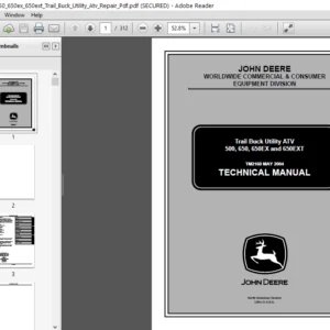 John Deere 500 650 650ex 650ext Trail Buck Utility Atv Repair Manual - PDF DOWNLOAD