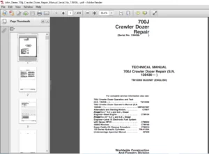 John Deere 700j Crawler Dozer Repair Manual - PDF DOWNLOAD