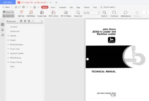 John Deere Jd302 a Loader and Backhoe Loader Technical Manual - PDF Download