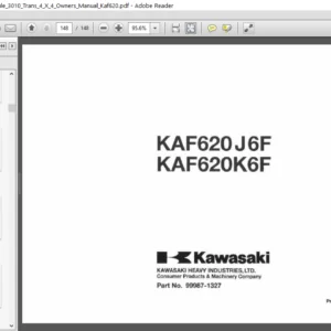 Kawasaki Mule 3010 Trans 4 X 4 Owners Manual Kaf620 - PDF DOWNLOAD