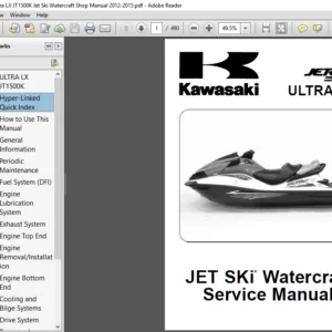 2012-2015 Kawasaki Ultra LX JT1500K Jet Ski Watercraft Service Repair Manual - PDF Download