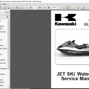 Kawasaki Ultra LX JT1500K Jet Ski Watercraft Shop Manual 2012 - 2015 - PDF DOWNLOAD