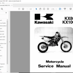 Kawasaki KX80 / KX100 service manual repair 1991-1997 KX 80 KX 100 - PDF Download