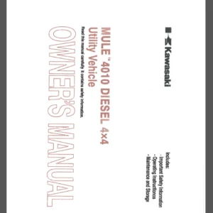 Kawasaki Mule 4010 4 X 4 Manual Collection 3 X Manual - PDF Download