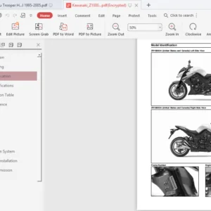 Kawasaki Z1000 / 1000 ABS Workshop Service & Repair Manual 2010-2013 - PDF Download