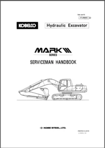 Kobelco Mark iii Hydraulic Excavator Service Handbook - PDF DOWNLOAD