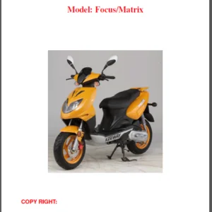 Keepway Focus 50 Matrix 50 Scooter Digital Workshop Repair Manual 2006 - 2012 - PDF DOWNLOAD