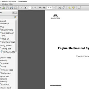 1994-1996 Kia Pride Service Repair Manual - PDF Download