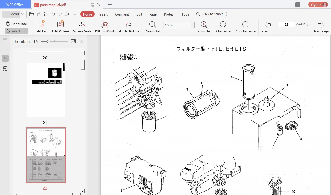 Kobelco Sk210 Markiv Sk210lc Markiv Hydraulic Excavator Parts Manual Instant Download - Image 3