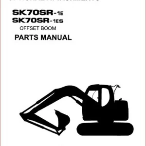 Kobelco Sk70sr-1e Sk70sr-1es Crawler Excavator Parts Manual Instant Download (Sn Yt04 07001 And Up )