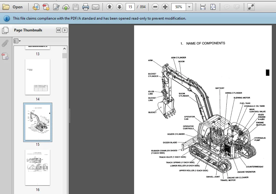 Kobelco Sk80msr 1e Crawler Excavator Service Repair Manual Lf02 -01001 Lf03-01280 - PDF DOWNLOAD - Image 3