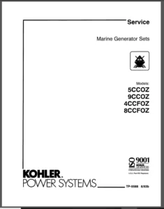 Kohler 5ccoz 4ccfoz 9ccoz 8ccfoz Service Repair Manual - PDF DOWNLOAD