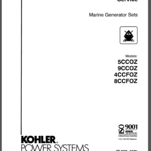 Kohler 5ccoz 4ccfoz 9ccoz 8ccfoz Service Repair Manual - PDF DOWNLOAD