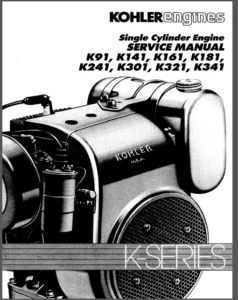 Kohler Motor Engine Service Repair Manual - Download