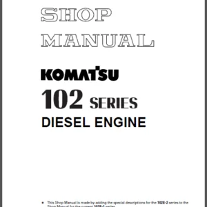 Komatsu 102 Series Diesel Engine Service Repair Manual - PDF Download