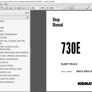 Komatsu 730e Dump Truck Workshop Service Repair Manual - PDF DOWNLOAD