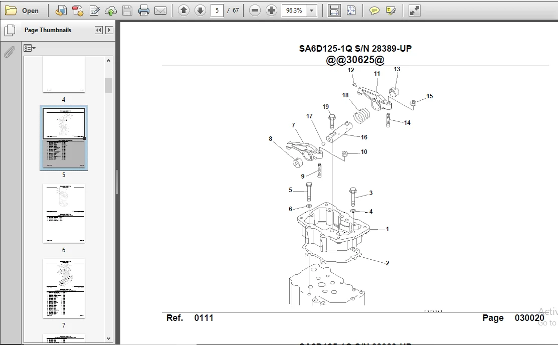 Komatsu D135a-1 Bulldozer Parts Catalogue Manual  Sn 10001 And Up - PDF DOWNLOAD - Image 3