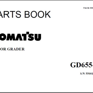 Komatsu Gd655-5 Grader Parts Manual - PDF Download