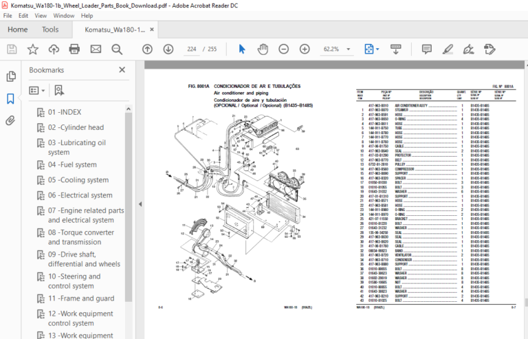 Komatsu Wa180-1b Wheel Loader Parts Book - PDF DOWNLOAD - HeyDownloads ...