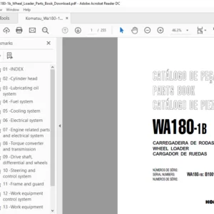 Komatsu Wa180-1b Wheel Loader Parts Book - PDF DOWNLOAD