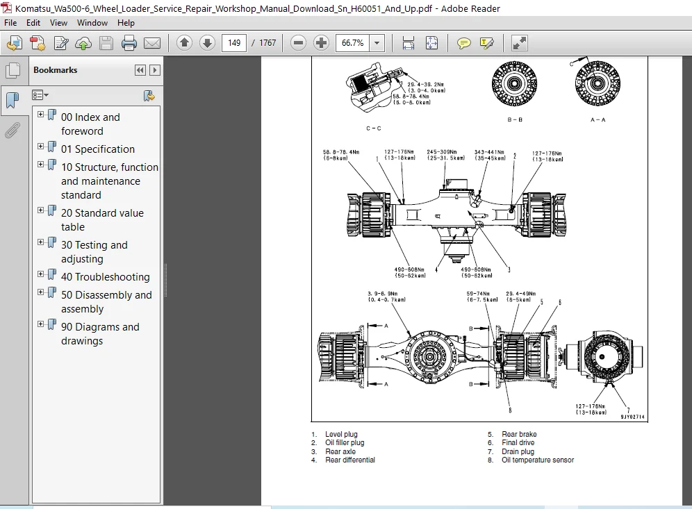 Komatsu Wa500-6 Wheel Loader Service Repair Workshop Manual Download Sn H60051 And Up - PDF DOWNLOAD - Image 4