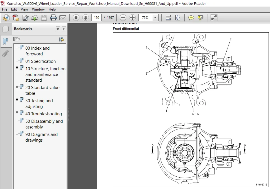 Komatsu Wa500-6 Wheel Loader Service Repair Workshop Manual Download Sn H60051 And Up - PDF DOWNLOAD - Image 3